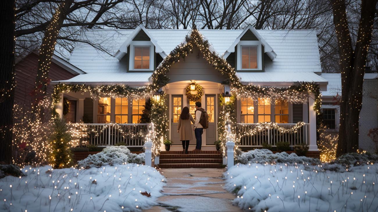Christmas home couple